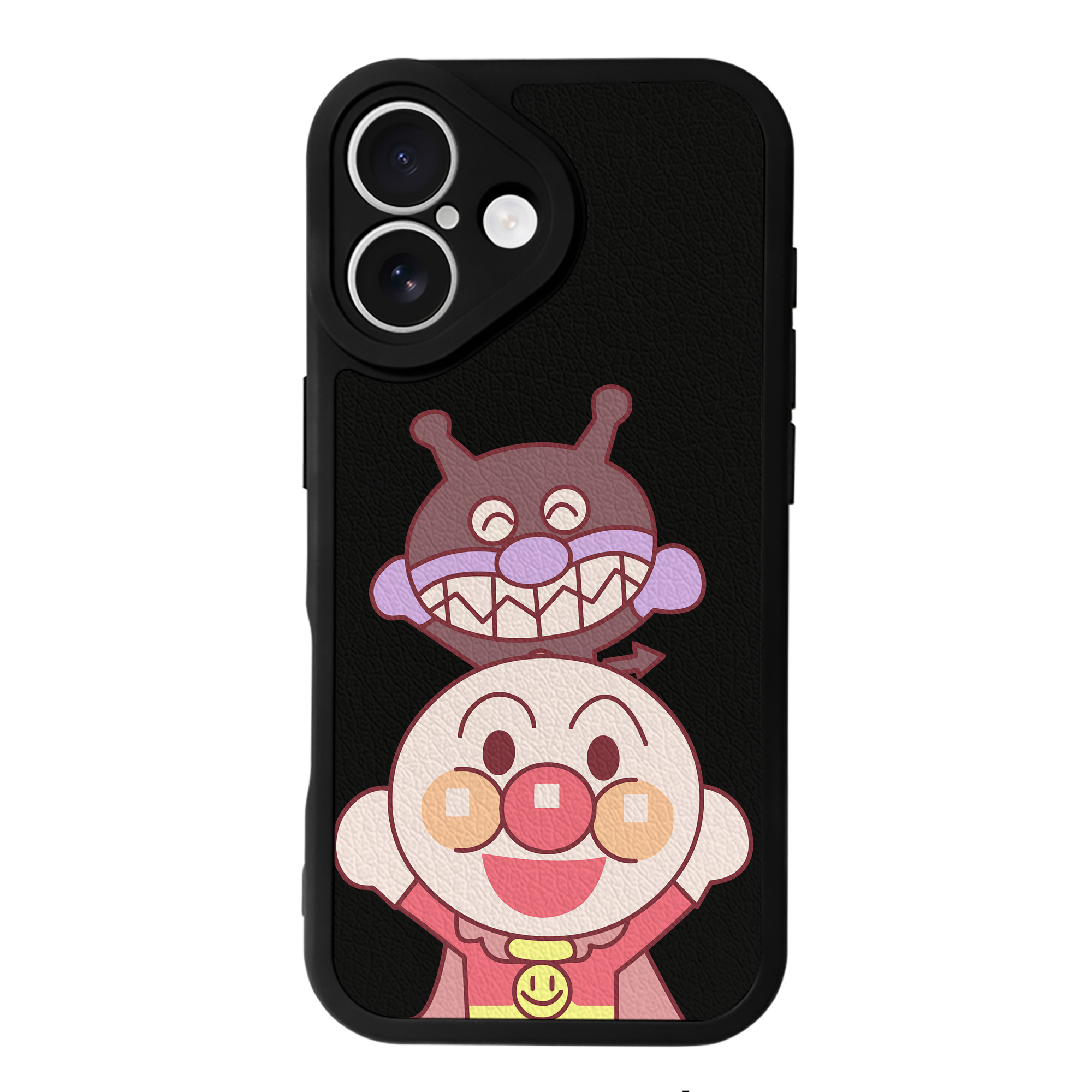 （画像用） アンパンマン Anpanman 【iPhone 16シリーズ対応】シリコンスマホケース（レザー調） 材質：シリコン